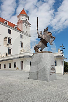 Svatopluk statue in Bratislava