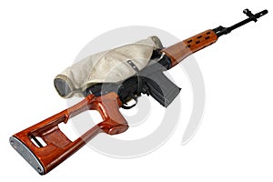 SVD sniper rifle isolated photo