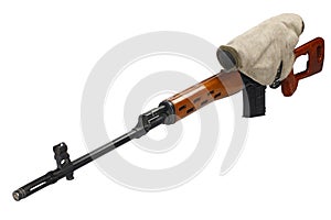 SVD sniper rifle isolated photo