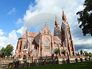 Sveksna town church, Lithuania