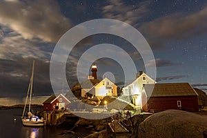 Svenner lighthouse on the coast of Norway