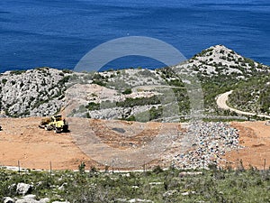 Sveti Juraj landfill above the town of Senj and in the Velebit nature park - Croatia