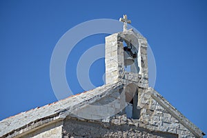 Sveti Jure Saint George church in Biokovo national park, Makarska, Croatia on June 19, 2019.