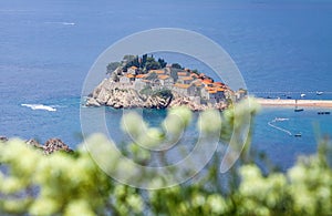 Sveti Stefan island, Adriatic sea, Montenegro