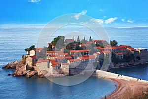 Sveti Stefan island in Budva