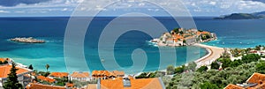 Sveti Stefan island in Montenegro photo