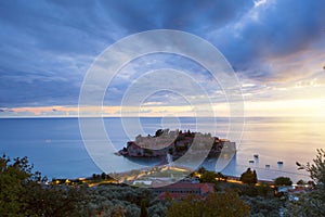 Sveti Stefan island. Montenegro.