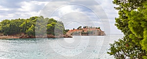 Sveti Stefan island, Montenegro, Adriatic sea