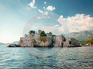 Sveti Stefan, small islet and resort in Montenegro