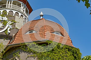 Svetlogorsk, Kaliningrad Oblast, Russia. June - 2. Balneary building with water tower photo