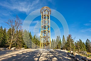 Svetly vrch lookout tower in Jizera mountains