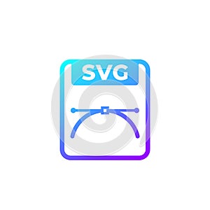 svg file, scalable vector graphics format icon