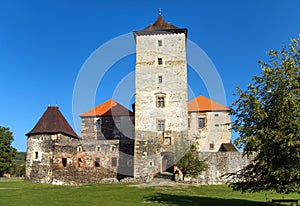 Svihov castle medieval water fortress, Czech Republic