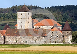 Svihov castle medieval water fortress, Czech Republic