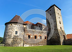 Svihov castle medieval water fortress, Czech Republic