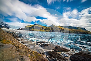 Svinafellsjokull glacier in Vatnajokull National Park