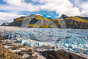 Svinafellsjokull glacier in Vatnajokull National Park
