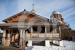 Sviyazhsk. Ioanno-Predtechensky Women`s Monastery. Trinity Church and the Cathedral of Our Lady of Joy of All Who Sorrow