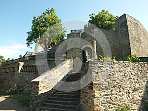 Svojanov castle, ghotic garden photo