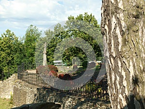 Svojanov castle, ghotic garden photo