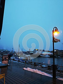 Svolvaer Fishing Port in the Lofoten Islands, Norway