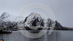 Svolvaer Fishing Port in the Lofoten Islands, Norway