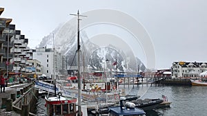 Svolvaer Fishing Port in the Lofoten Islands, Norway