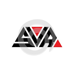 SVR triangle letter logo design with triangle shape. SVR triangle logo design monogram. SVR triangle vector logo template with red