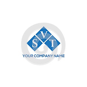 SVT letter logo design on white background. SVT creative initials letter logo concept. SVT letter design