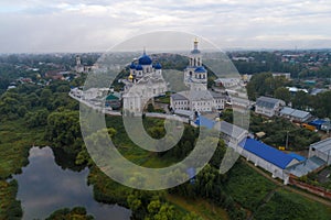 Svyato-Bogolyubsky Convent aerial. Bogolyubovo, Russia