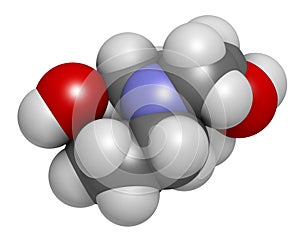 Swainsonine locoweed toxin molecule. Present in Astragalus, Oxytropis and Swainsona plant species. 3D rendering. Atoms are