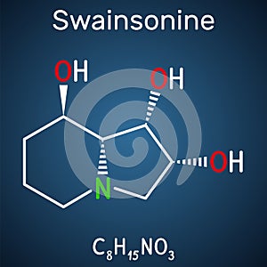 Swainsonine, tridolgosir molecule. It is indolizidine alkaloid from the plant Swainsona, with immunomodulatory activity.