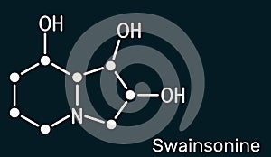 Swainsonine, tridolgosir molecule. It is indolizidine alkaloid from the plant Swainsona, with immunomodulatory activity. Skeletal