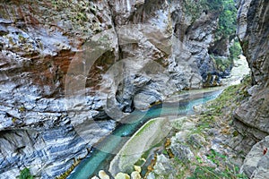 Swallow Grotto Trail Yanzikou in Taroko National Park in Xiulin,