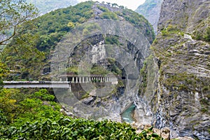 Swallow Grotto Yanzikou Trail in Taroko National Park, Hualien, Taiwan