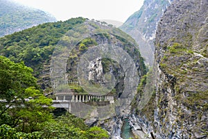 Swallow Grotto Yanzikou Trail in Taroko National Park, Hualien, Taiwan