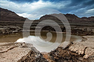 Swallow-Hole at Dead Sea