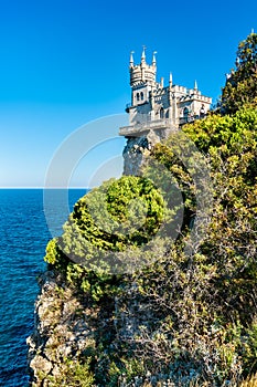 The Swallows Nest Castle near Yalta in Crimea photo