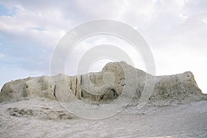 Swallow nests on mountain.