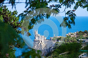 Swallow`s nest castle near the Black sea