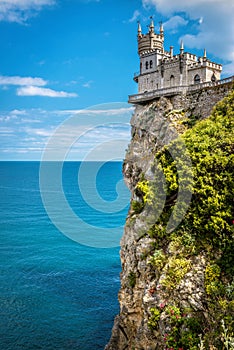 Swallow`s Nest castle over the Black Sea