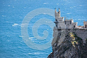 Swallow`s Nest castle over the Black Sea in Crimea