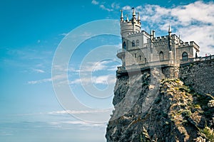 Swallow`s Nest castle on the rock, Crimea