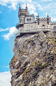 Swallow`s Nest castle on rock, Crimea