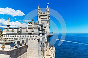 Swallow's Nest Castle in Yalta, Crimea, Ukraine