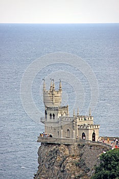Swallow`s Nest castle in Yalta. September 2009, Crimea Ukraine