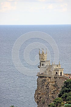 Swallow`s Nest castle in Yalta. September 2009, Crimea Ukraine