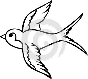 Swallow tattoo