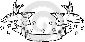 Swallows Tattoo Style