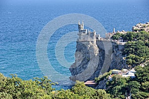 Swallowâ€™s Nest Castle on the Aurora Cliff